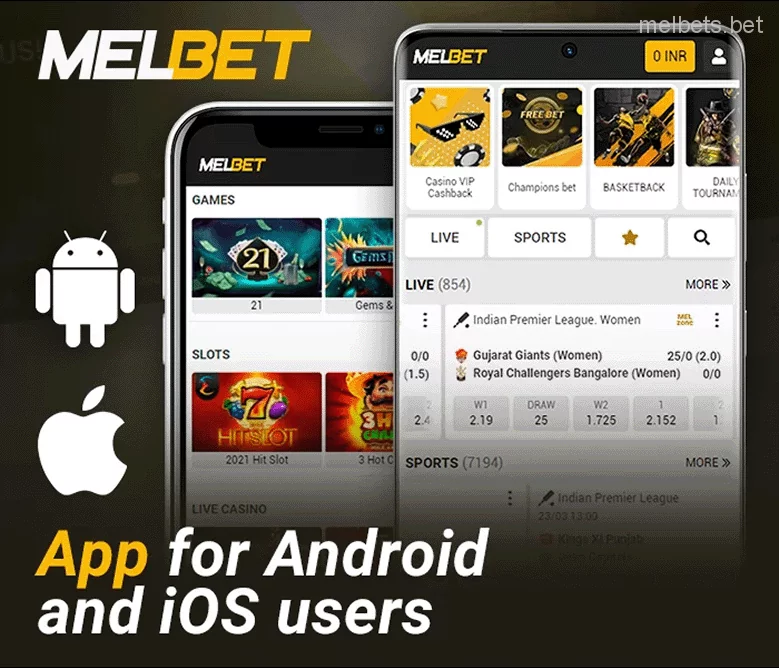 Melbet app for ios and android